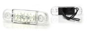 WAS W97.3 12-LED Front (White) Marker Light | 84mm | Slim | Fly Lead + Superseal - [716SS]