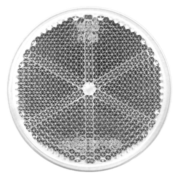 Self-adhesive Round Reflectors (Ø61mm) WHITE/FRONT - Pack of 10