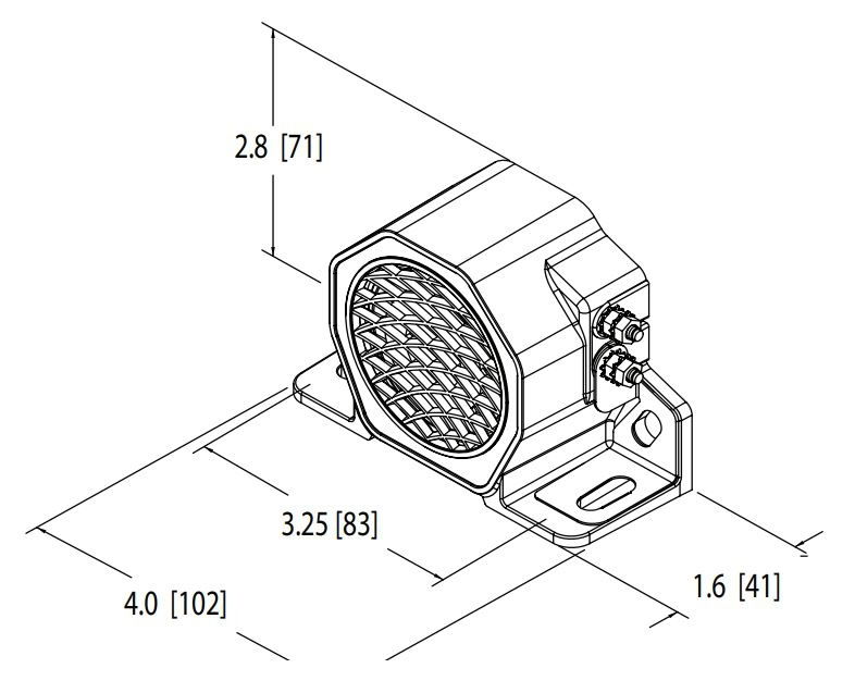 ECCO SA950 TONAL REVERSE Alarm SELF ADJUSTING (Studs) 82-102dB(A) IP65 R10 12/24V