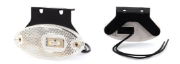 WAS W65 LED Front (White) Marker Light (Reflex) w/ Bracket | Fly Lead + Superseal - [309ZSS]