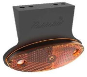 Rubbolite M881 LED Side (Amber) Marker Light (Reflex) w/ Bracket | 100mm | Fly Lead (1.5m) - [881/73/15]