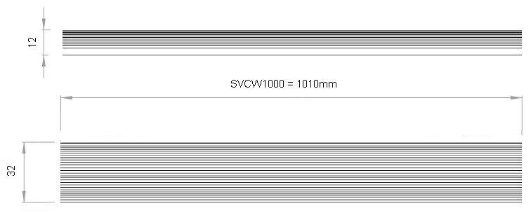 Labcraft SVCW1000-46UB Apollo 1010mm 46-LED Interior Strip Light 12880lm 12V (NO End Caps, Un-boxed)