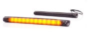 WAS W274 BLACK LED Side (Amber) Marker Light | 237mm | Fly Lead - [2333]