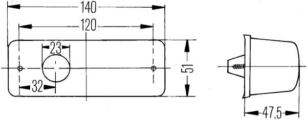 Hella 2BM 006 692-011 LH Indicator // MERCEDES BENZ - 2BM 006 692-011