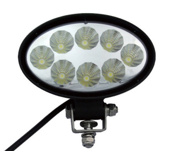 DBG Valueline 8-LED Oval Work Light | Flood Beam | 1100lm | Fly Lead | Pack of 1 - [711.005]