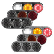 LED Autolamps 82 Series Triple 12/24V LED Rear Combination Lights | 281mm