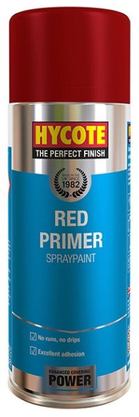 Hycote Acrylic Primer Spraypaint | Red | 400ml Aerosol - [XUK0303]