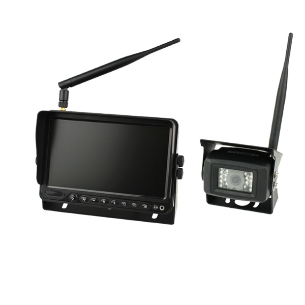ECCO EC7000B-WK WIRELESS CCTV Kit - 7" Monitor 2CH & 1x Camera CE 12/24V
