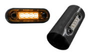 DBG 4-LED Marker Light | Side (Amber) | 84mm | Fly Lead | 12/24V - [386.073Z]