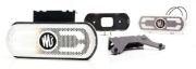 WAS W240 LED Front (White) Marker Light (Reflex) w/ Bracket | 134mm | Fly Lead | WAS LOGO - [1600]