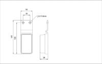 Rubbolite M551 Series Front Marker Light | Bracket | Cable Entry - [551/01/00]