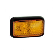 LED Autolamps 35 Series LED Side Marker/CAT5 Indicator Light w/ Black Bezel | Fly Lead [35AME]