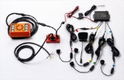 Amber Valley AVBSK4 LEFT TURN Ultrasonic Blind Spot Kit (4 Sensors, Alarmalight Speaking Alarm, Speed Sensor, Turn Trigger & In-Cab Display) 12/24V