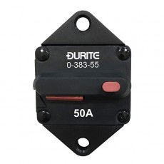 Durite Panel Mount Hi-Amp Circuit Breaker | 12/24V | 50A | Pack of 1 - [0-383-55]
