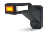 WAS W168.5 LED End-Outline Marker Light w/ Side | 60° Short Stalk | Right | Fly Lead - [1173P]