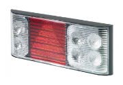 Rubbolite M758 Series 12/24V Trailer LED Rear Combination Lights w/ Triangle Reflex | 340mm