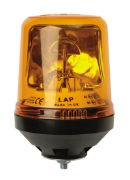 LAP Electrical LAP Range R65 ROTATOR Amber Single Bolt Beacon 12V [LAP121A]