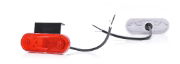 WAS W47WW LED Rear (Red) Marker Light (Reflex) w/ Bracket | 114mm | Fly Lead - [535Z]