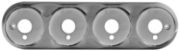 LED Autolamps 82 Series QUAD Lamp CHROME Surface Mount Bracket - [82B4C]