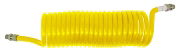 DBG 4.5m (22 Turns) M22x1.5 Male Yellow Air Coiled Electrical Cable