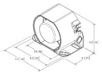 ECCO 830N-001 TONAL REVERSE Alarm 107dB(A) (Fly Lead) R10 12-36V