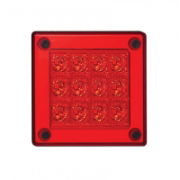 LED Autolamps 280 Series 12/24V Square LED Stop/Tail Light | 90mm | Fly Lead - [280RM]