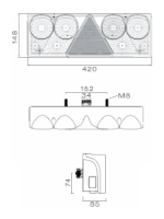 Aspoeck EUROPOINT II Rear Combination Trailer Light | 426mm | 24V | 7-Pin ASS2 + 2-Pin ASS2 | Left | 5 Function - [25-6200-501]