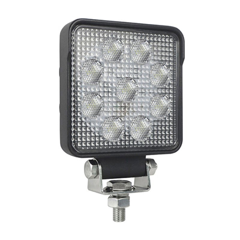 LED Autolamps 10015 Square 9-LED 1210lm Reverse/Work Flood Light 12/24V - 10015BM