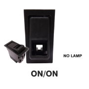 SWF Style Rocker Switch Base | 12/24V | ON/ON | SP | No Illumination | Pack of 1 - [444019]