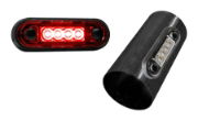 DBG 4-LED Marker Light | Rear (Red) | 84mm | Fly Lead | 12/24V - [386.073C]