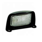 LED Autolamps 35 Series LED Number Plate Light | Fly Lead | Black Bezel - [35BLME]