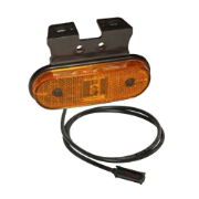 Aspoeck 31-2064-037 UNIPOINT I LED Side Marker Light w/ Reflex & 90° Back Bracket [ASS1/ASS2 + 1.5m Flatcable + P&R]