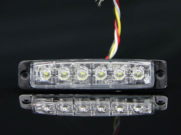 911 Signal F6 Amber 6-LED Strobe | R65 | 12/24V - [021301A]