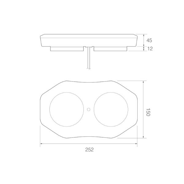 LED Autolamps EQBT Series 251mm LED R65 Amber/Clear Magnetic Mini Lightbar [EQBT251R65A-MM]