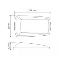 LED Autolamps 3102BM 3102 Series LED CAT 6 SIDE INDICATOR Light 12/24V