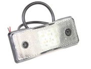 Britax L46 Series LED Front Marker Light w/ Reflex | Fly Lead [L46.00.LDV]