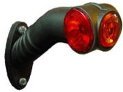 PROPLAST PRO-SUPERPOINT III ECO LED L/R End-Outline Marker Light w/ Side - 60° Stalk Vertical | 1.75m Fly Lead [40 107 004]