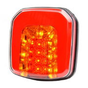 WAS W145 LED Rear Combination Light | 108mm | Fly Lead | Left/Right | 3 Function - [1089]