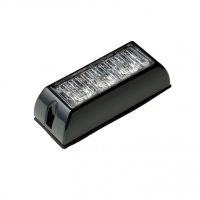 LED Autolamps LED-DV Series White (R10) 3-LED Strobe Warning Light | 12/24V | Pack of 1 - [LED3DVW]