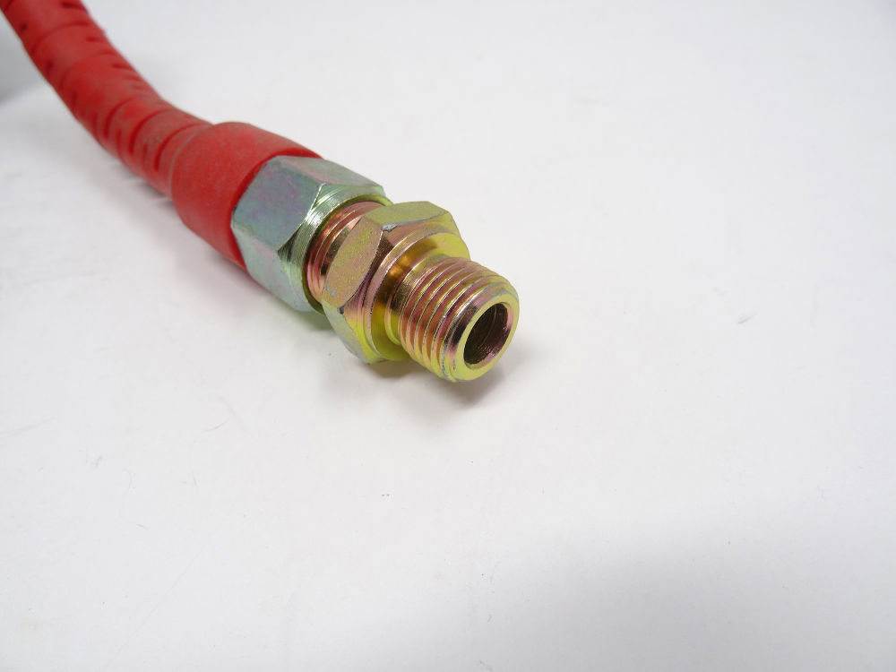 DBG 4.5m (23 Turns) M16x1.5 Male Air Coiled Electrical Cable w/ Red Anti-Kink Ends // Renault Volvo