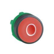 Schneider ZA2BA432 Harmony XB5 RED Ø22 Flush Spring Return Push Button 'O' Text - Pack of 1