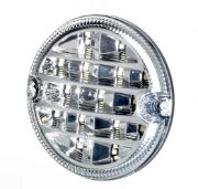 Rubbolite M837 Series 12/24V Round LED Reverse Light | 95mm | Fly Lead - [837/14/00]