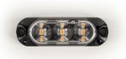 Redtronic GECKO3 Horizontal Series 3 LED R65 Amber Directional Warning Module | 12V - [G3HSA0CB]