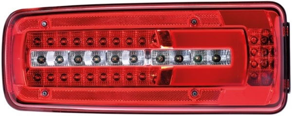 Hella 2VD 012 381-351 LED LH Rear Combination Light with NPL (Rear DIN Connector) 24V // DAF