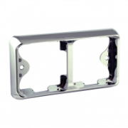 LED Autolamps 80 Series LED DOUBLE Lamp Bracket - Chrome [80B2C]