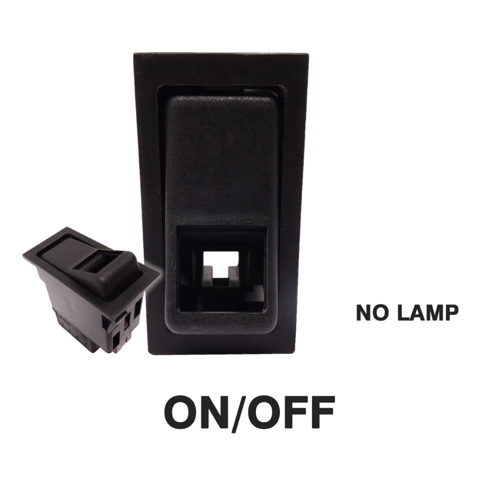 SWF Style Rocker Switch Base | 12/24V | ON/OFF | SP | No Illumination | Pack of 1 - [444000]