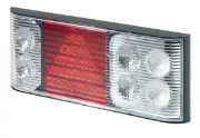 Rubbolite M758 Series 12/24V Trailer LED Rear Combination Light w/ Triangle Reflex | 340mm - [758/01/05]