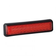 LED Autolamps 200 Series 12/24V Slim-line LED Stop/Tail Light | 200mm | Fly Lead | Black - [200RME]