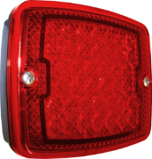 LITE-wire/Perei 1200 Series LED 137mm Square Rear Fog Lamp | 6.3mm Tab | 12V - [RF1200LED-12V]