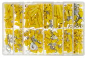 Assorted Yellow Insulated Crimp Terminals - Box of 260 - [1023.DB8]